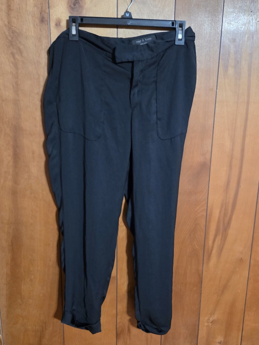 Rag & Bone Size 6 Black Flowy Work Office Business Pants